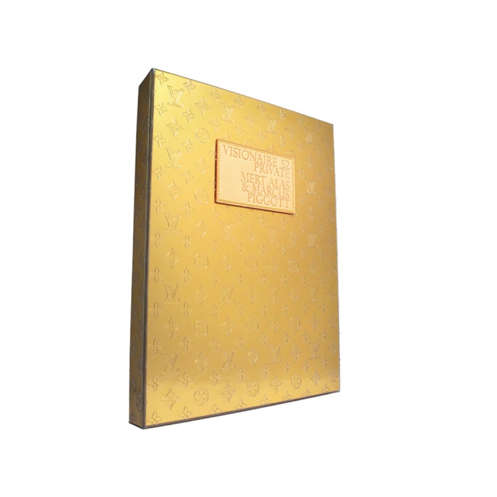 Louis Vuitton Metallic Gold Monogram Presentation Coffe book table